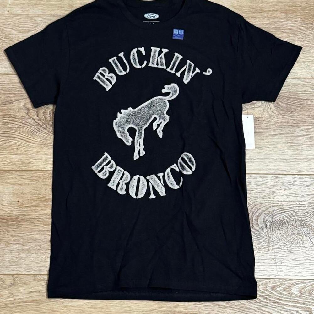 Ford buckin bronco black cotton